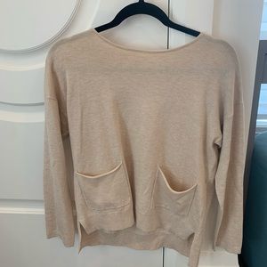 Beige crew neck